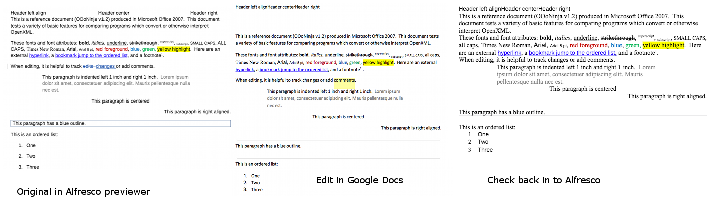 Alfresco Google Docs